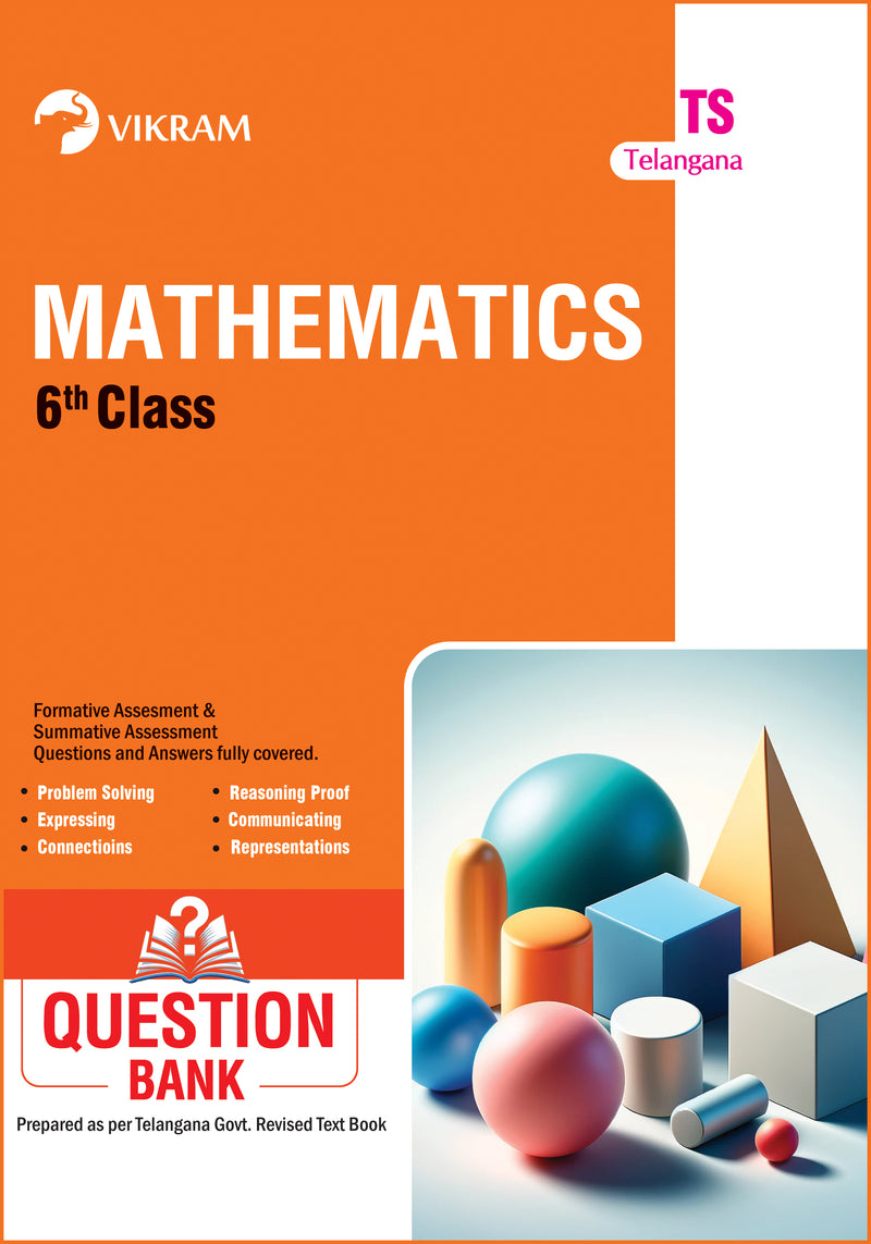 6 Class - MATHEMATICS  - Question Bank - Telangana