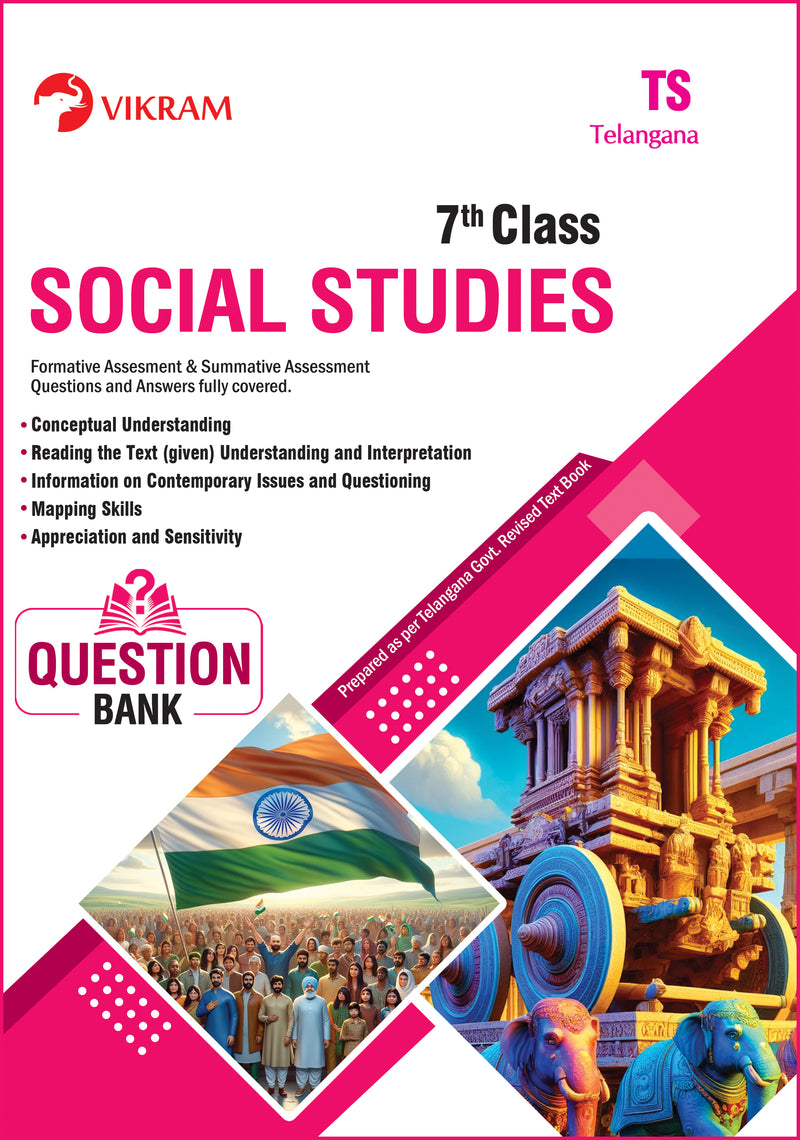 7th Class - SOCIAL STUDIES - Question Bank (Telangana)