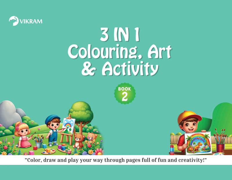 3 in 1 Colouring, Art & Activity - Book - 2