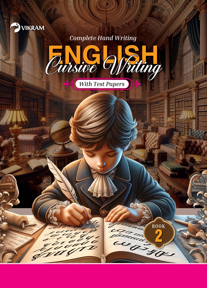 Vikram - ENGLISH Cursive Writing with Test Papers Book - 2