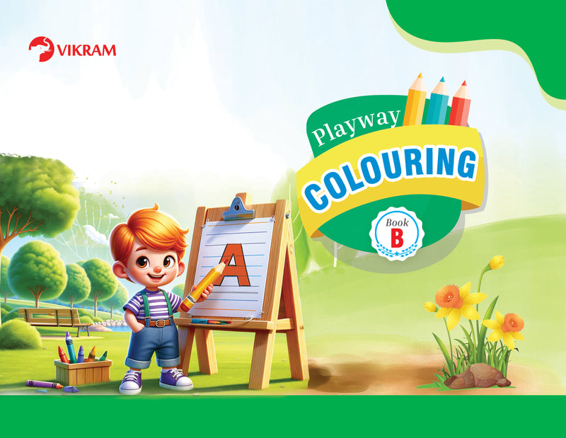 Vikram Playway Colouring Book - B